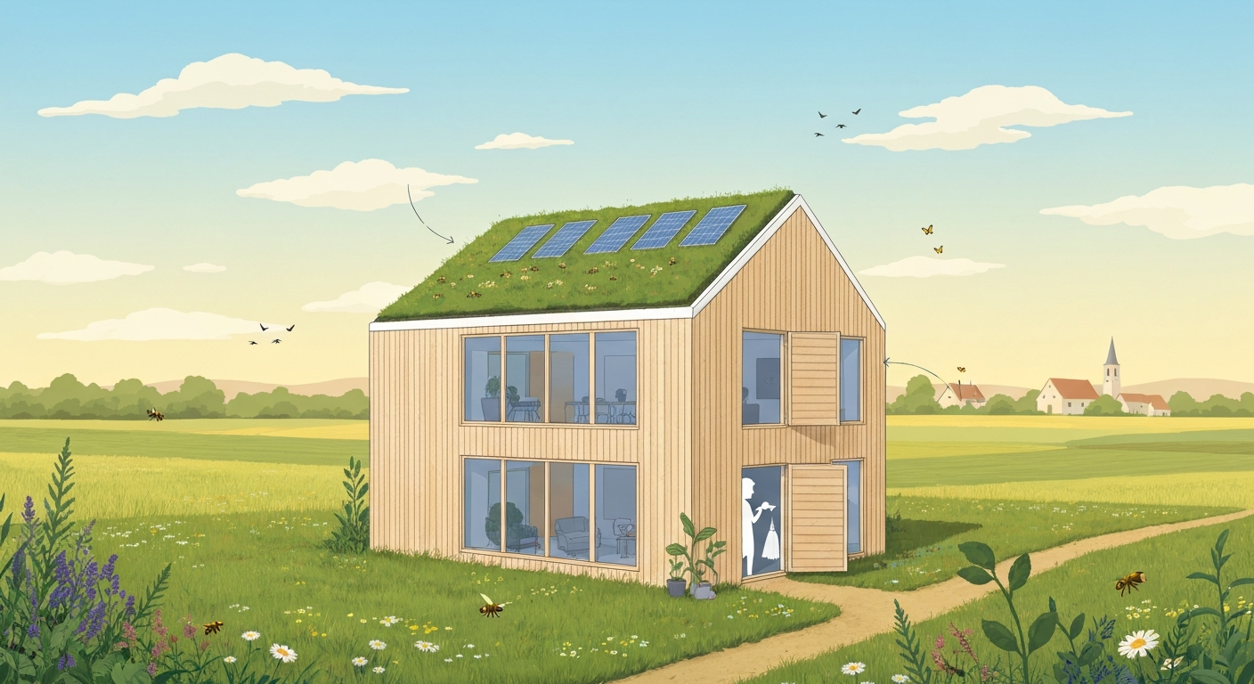 Maison en herbe : guide pratique pour végétaliser et créer