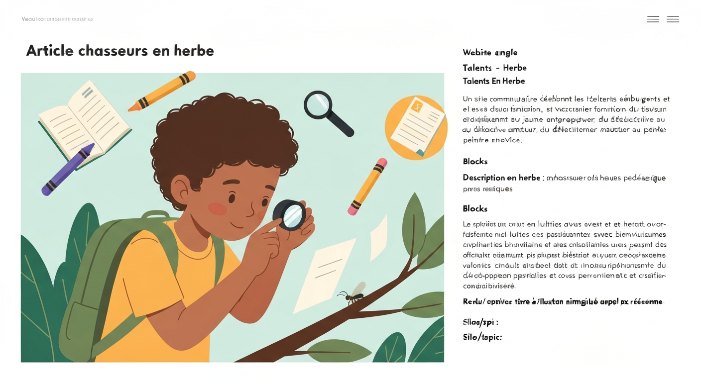 Chasseurs en herbe : guide clubs, activités et ressources