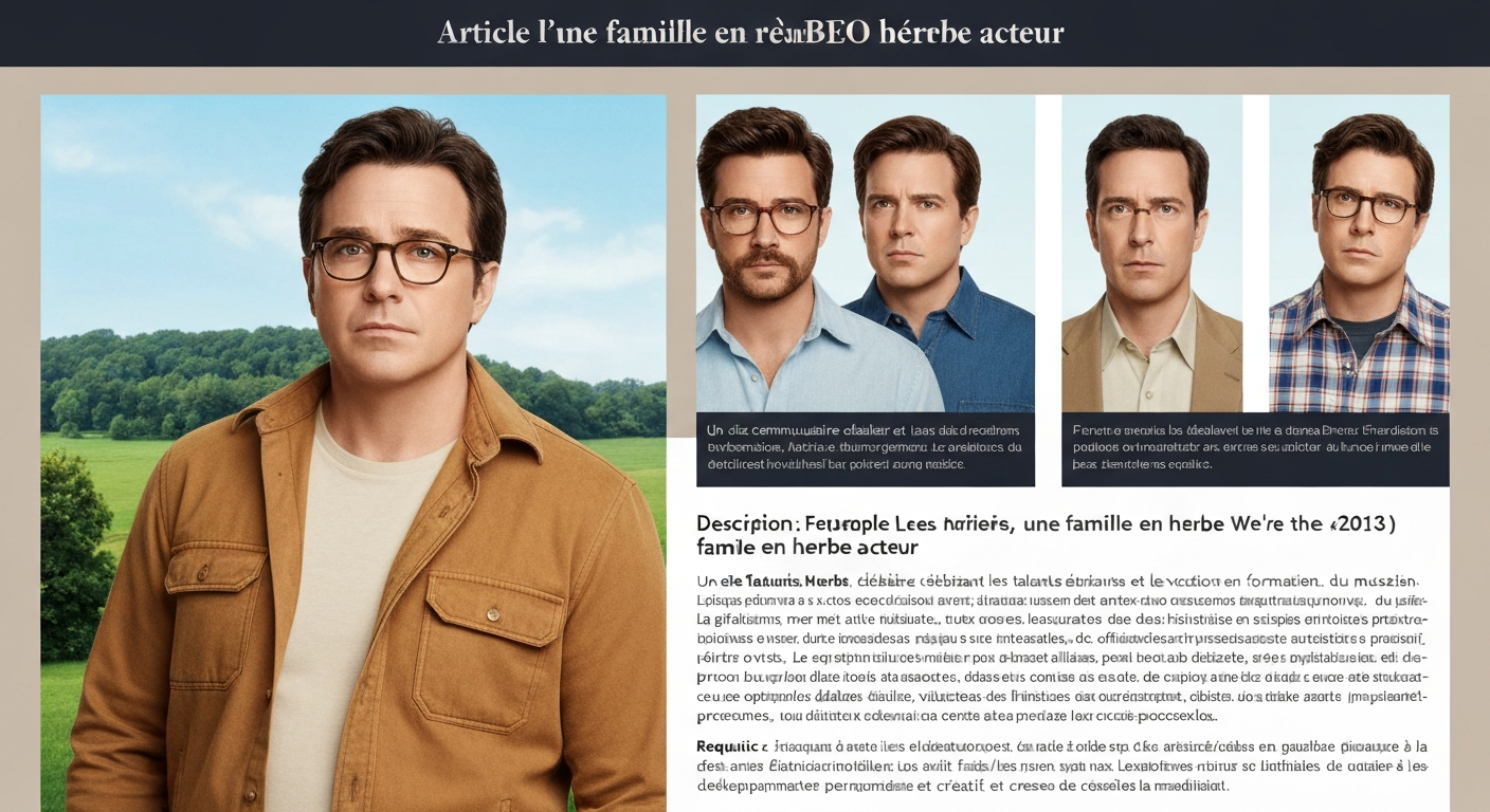 Affiche officielle du film Les Miller, une famille en herbe (We're the Millers)
