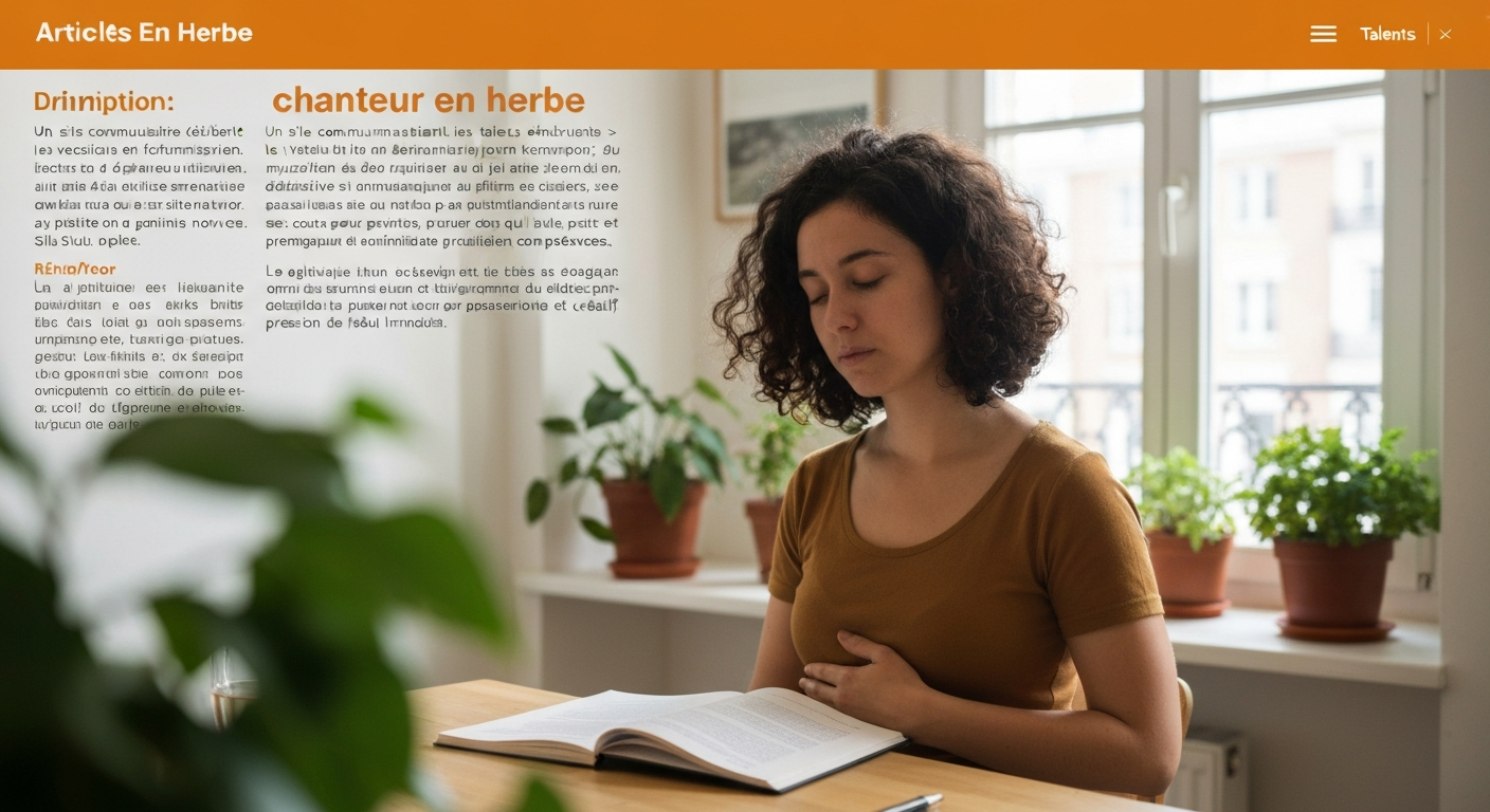 Chanteur en herbe s'entraînant chez lui devant un micro, cahier de paroles, lumière douce.